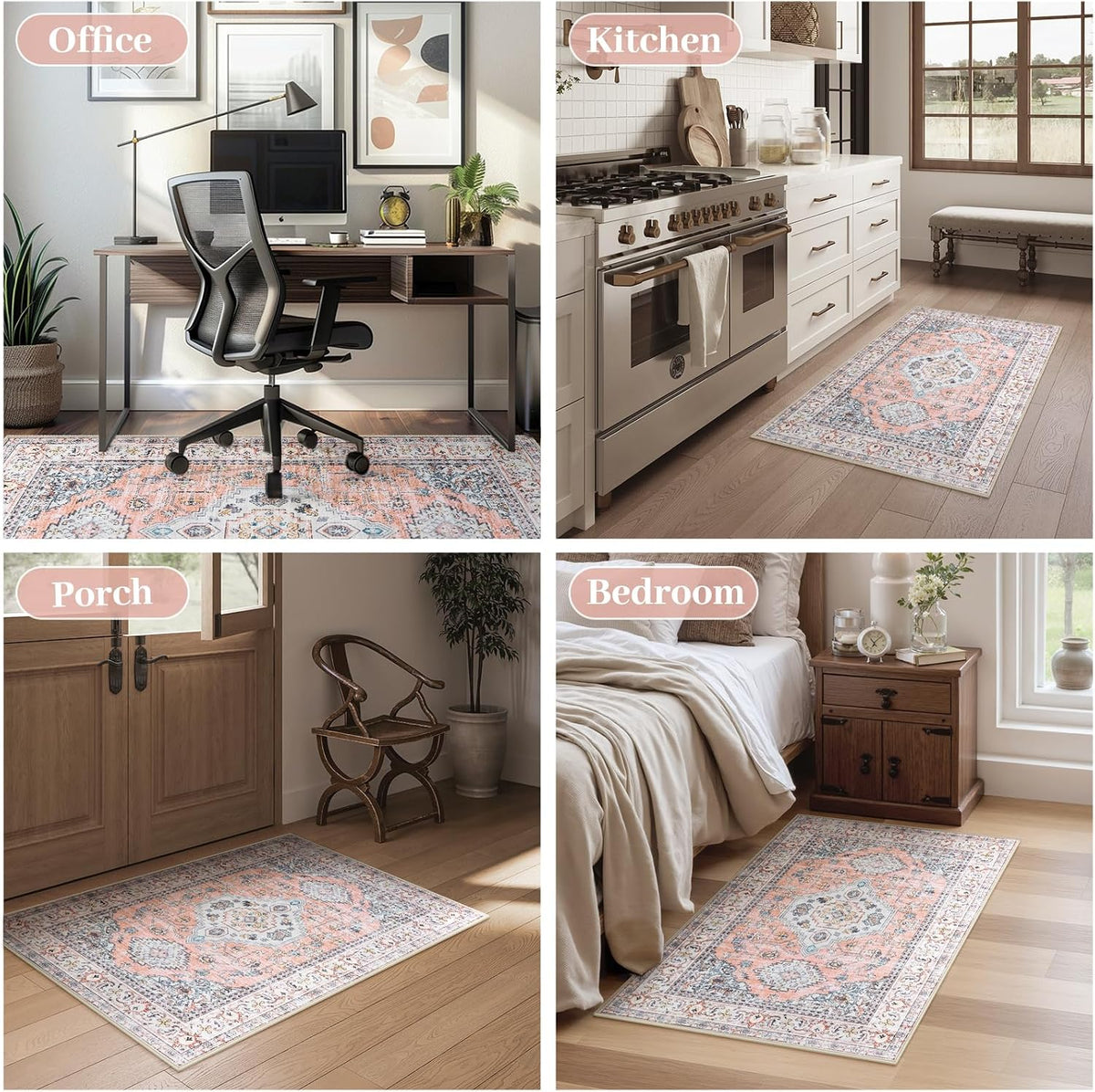 Anidaroel 36"x48" Chair Mat for Hardwood Floor/Tile Floor, Desk Cha...
