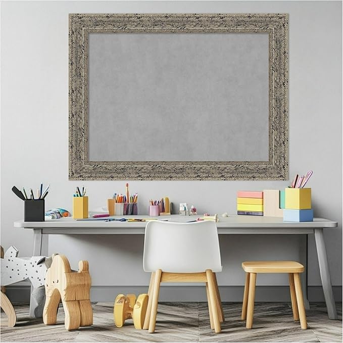 Amanti Art Silver Framed Magnetic Board 25x33 Medium Vision Board - Image 5