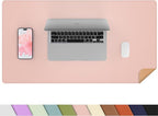 AFIING Dual-Sided Desk Pad, Natural Cork & PU Leather Large Mouse mats by AFIING