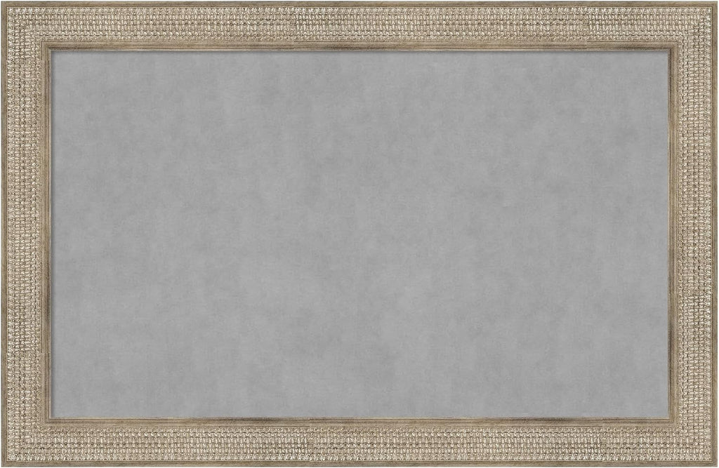 Amanti Art Silver Framed Magnetic Board 30x46 Large Vision Board