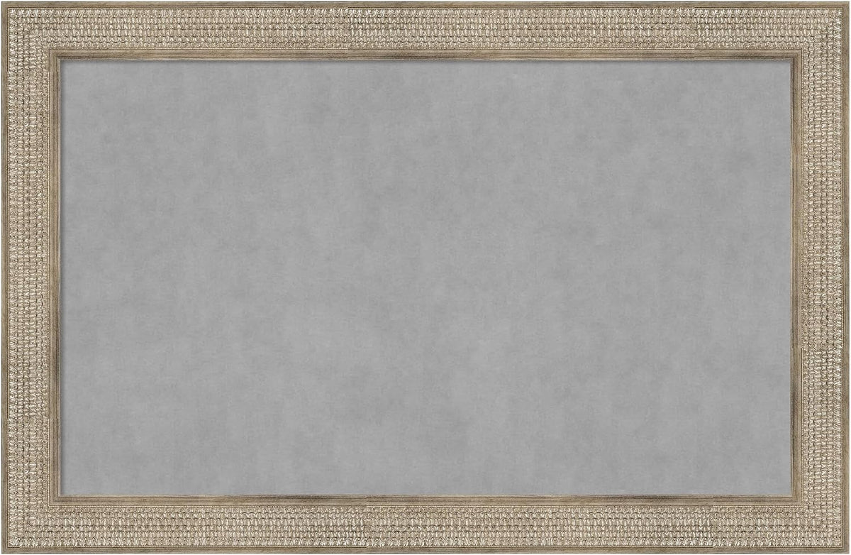 Amanti Art Silver Framed Magnetic Board 30x46 Large Vision Board