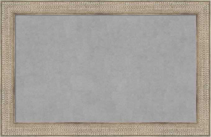 Amanti Art Silver Framed Magnetic Board 30x46 Large Vision Board by AmantiArt