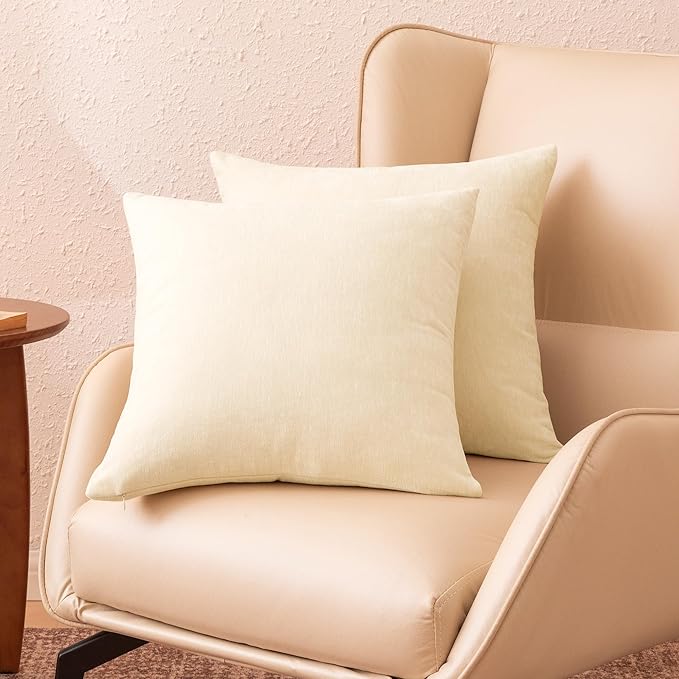 Amazon Basics Chenille Throw Pillow Covers, Home Decor Cushion Cover - Image 2