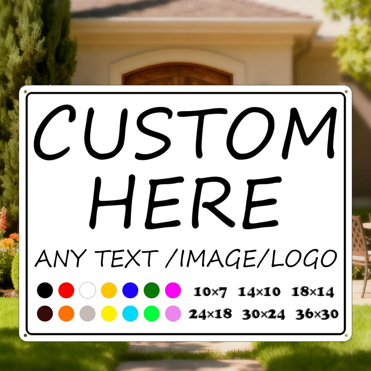Custom business signs-36×30inches-Large size, Optional reflective, Strong and