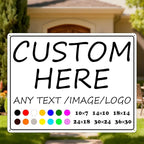Custom Signs Outdoor-30×24inches-Large size, Prefabricated holes, by HKSIGNS
