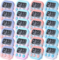 Weewooday 24 Pcs Digital Kitchen Timer Magnetic Timer Bulk On/Off Switch Minute by Weewooday