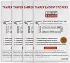 ChtepTamper 100 Pieces Total Transfer Tamper-Evident Stickers Security Labels - Image 3