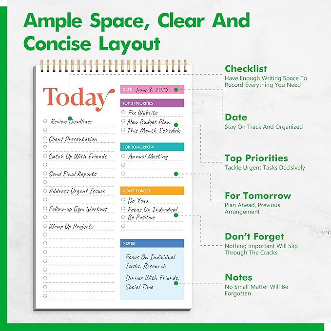 To Do List Notepad, Daily Planner Notebook - Image 2