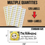Address Labels Personalized | Upload Your Photo Image or Logo | Custom Return - Image 4