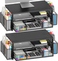 OPNICE Desk Organizer and Accessories, 2-Tier Computer Monitor Stand Riser
