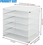 EASEPRES 5 Slot Mesh Desk Organizer Tray, File Paper Letter Folder Holder - Image 2