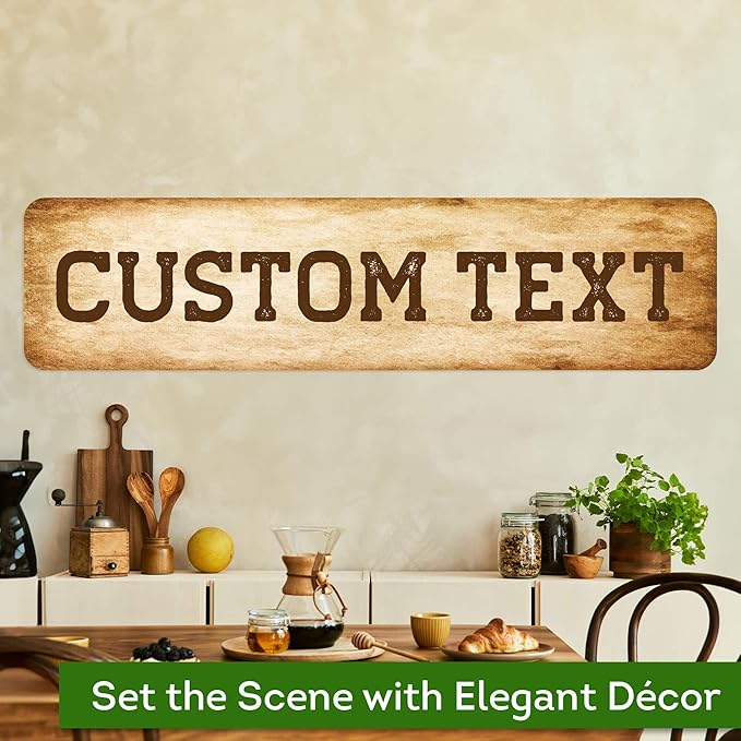 Custom Sign, Custom Street Sign, 11 Font Colors, 13 Font Styles, 4 Hole Options - Image 4