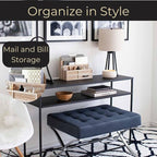 BLU MONACO | Natural Wood Mail Organizer - Image 2