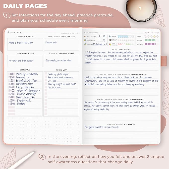Clever Fox Self-Care Journal – Daily Reflection Notebook – Mental Health & - Image 4