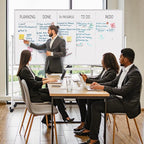 maxtek Rolling Whiteboard, 72x48 Large Double-Sided White Board Dry Erase on - Image 7