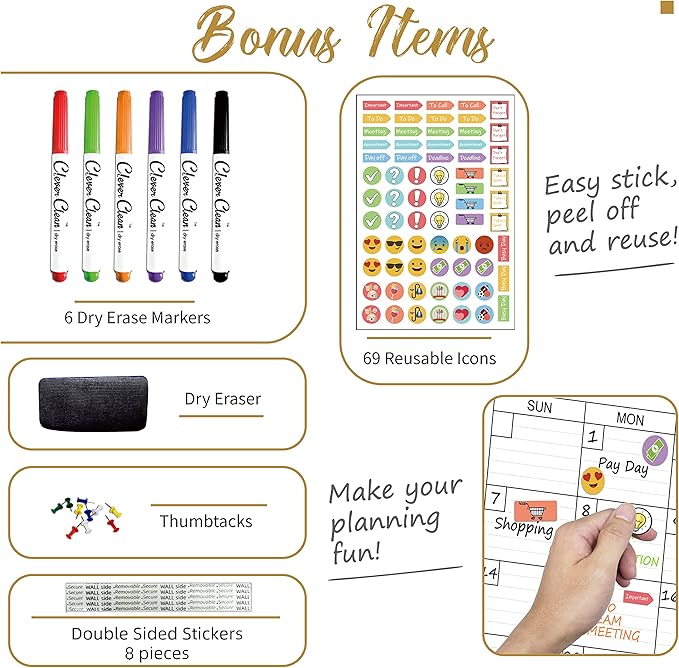 Large Dry Erase Wall Calendar - Image 3