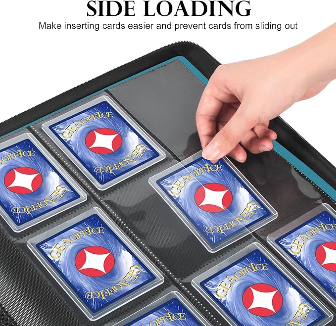 GEAoffice Archival Safe Top Loader Binder Holds 324 Cards, 9 Pocket Trading - Image 5