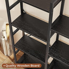 SUPERJARE Triple 4 Tier Bookshelf, Bookcase - Image 6