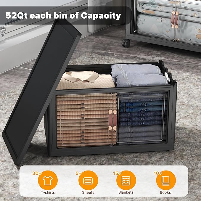 UAMFURI Extra Large Stackable Storage Bins - Image 7