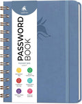 Clever Fox Password Book Spiral – Mini Internet Address & Password Organizer by CleverFox