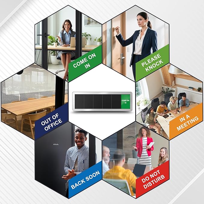 Office Door Signs-Meeting in Progress Door Sign - Image 2
