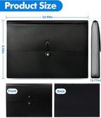 Cesil 3Pcs Expanding File Folders, 13 Pockets File Organizer Accordion File - Image 3