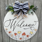 Wood front door sign Wood sign Home decor Welcome sign Sign - Image 2
