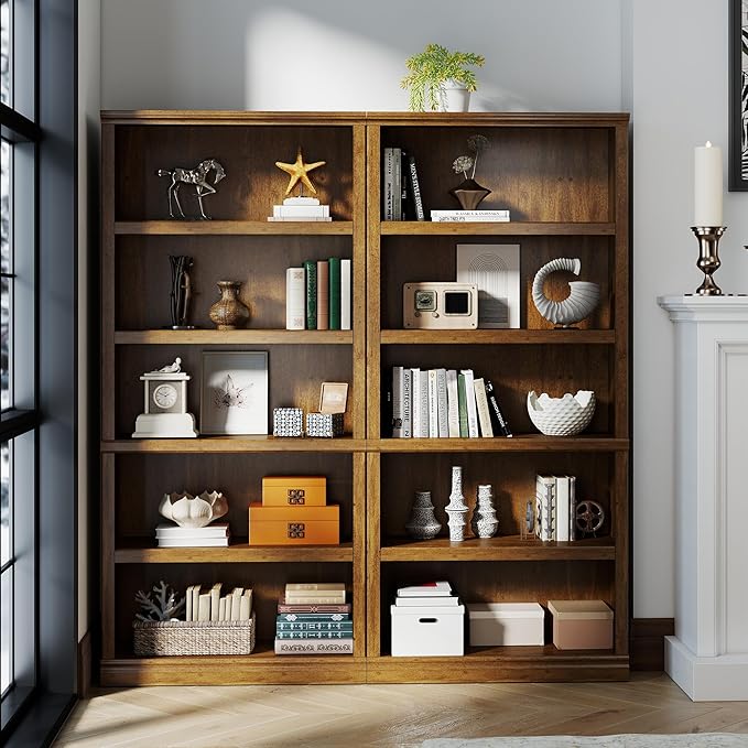 Bevfint 70 in Tall Bookcase, 33 inch Wide Floor Standing Indoor Furniture - Image 7