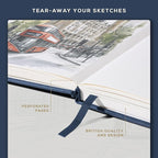 Beechmore Books A3 Sketchbook – 11.7x16.5 Premium Vegan Leather Bound Extra - Image 6