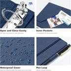 Ospelelf 3 Ring Binder With Clipboard 1 Inch Leather - Image 6