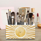 QZQE Boho Yellow Sunshine Pen Pencil Holder Organizer - Image 4