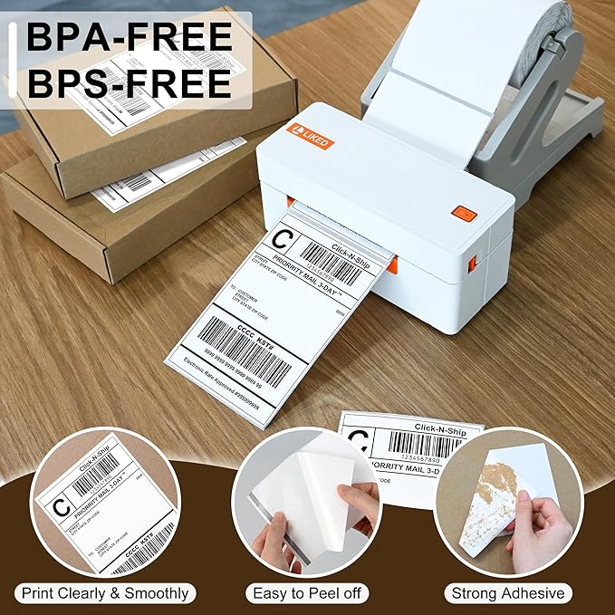 L LIKED 7, Compatible with Zebra, 250 Labels per Roll, 30 Rolls - Image 4