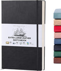 Beechmore Books A3 Sketchbook – 11.7x16.5 Premium Vegan Leather Bound Extra by BeechmoreBooks