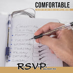 Pentel RSVP Ballpoint Pen, (1.0mm), Medium Line, Black Ink,(BK91PC12A) 12 Count (Pack of 12)