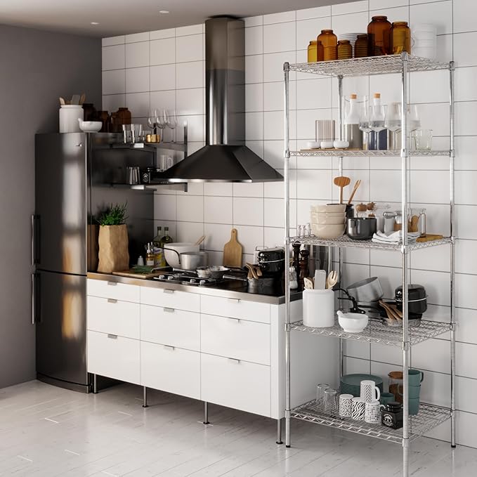 Regal Altair 24" Deep x 30" Wide x 86" Height Wire Shelving Kit | 5-Tier | NSF - Image 8