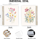 JWVK Vintage Wild Flower Botanical Plant Notebook 07, Rustic Spring Floral - Image 2