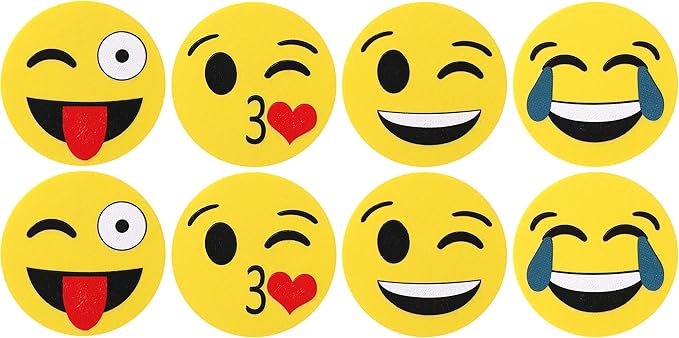 Mr. Pen- Smiley Magnetic Whiteboard Erasers, 8 Pack - Image 7