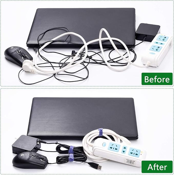 OneLeaf 60 Pcs Reusable Fastening Cable Ties - Image 5