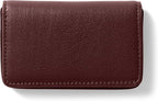 Leatherology Bordeaux Business Card Case, Magnetic Closure ID Holder, Full by Leatherology