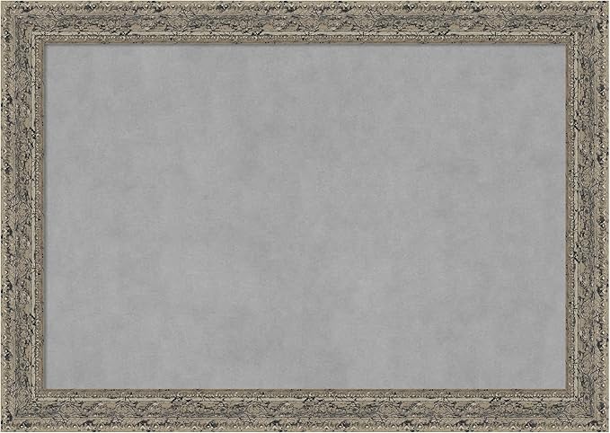 Amanti Art Silver Framed Magnetic Board 29x41 Large Vision Board by AmantiArt