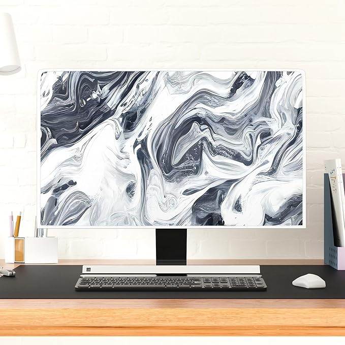 Baocicco Abstract Gray Marble Waterproof 65 Inch Television Cover Anti-Static - Image 4