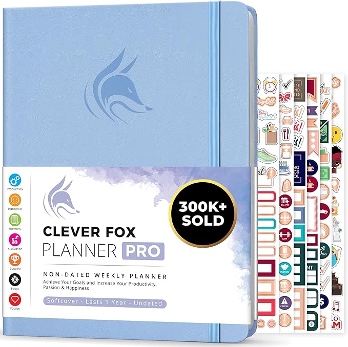 Clever Fox Planner PRO – Weekly & Monthly Life Planner to Increase Productivity by CleverFox