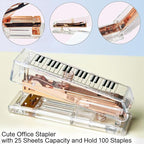 Gold Acrylic Stapler, Cute Office Stapler - Image 5