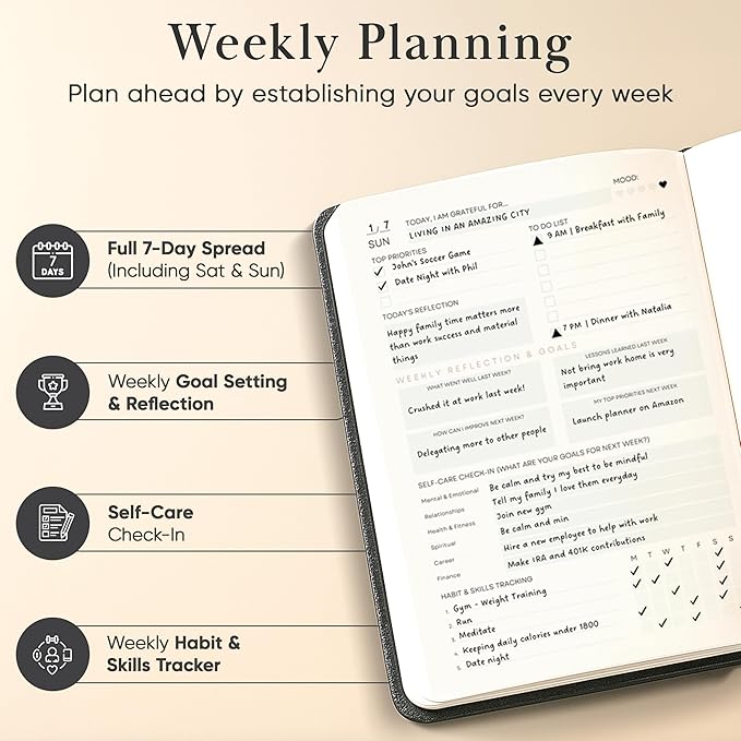 Mantra Planner 2026 Planner, Daily Journal & Gratitude Journal All-In-One - Image 5