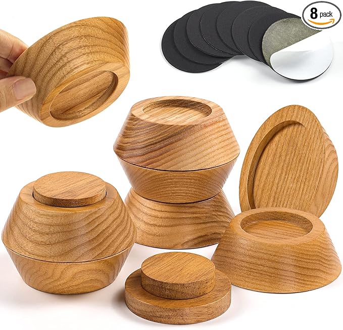 Bed Risers, Furniture Risers Can be Adjusted to 2'' 3''or 4'', Lifts Furniture by FASONLA