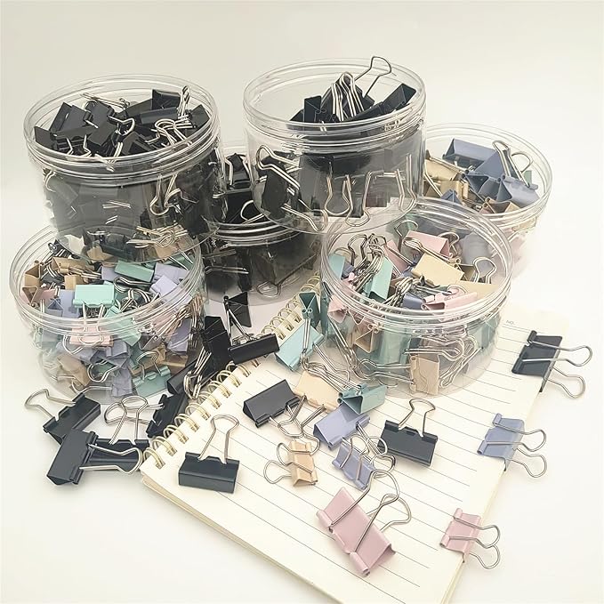 304 PCS Assorted Sizes Binder Clips Paper Clamps Including Large, Small Colored - Image 4