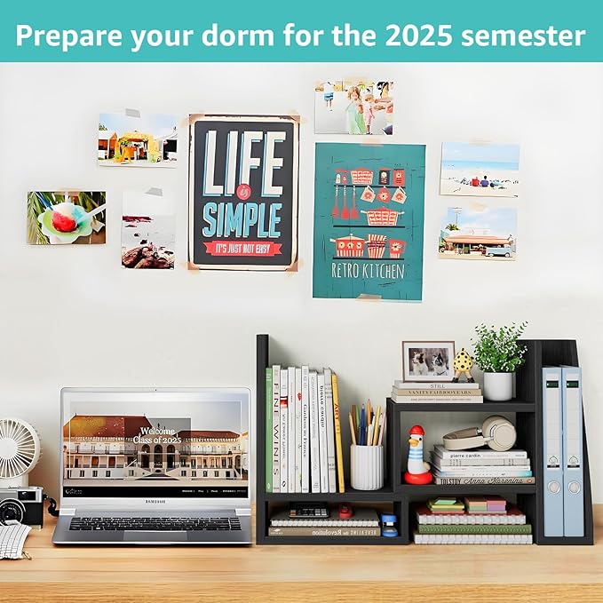 Desktop File Organizer Desk Organizer Shelf - Image 3