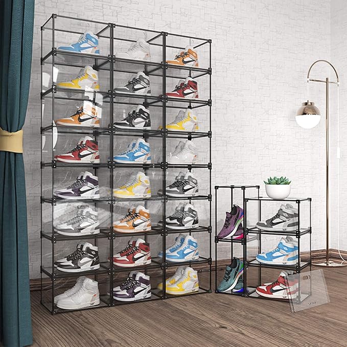 KOKOIN Transparent Plastic Storage Clear Shoe Display Case Box Organizer - Image 9
