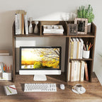 Tangkula Desktop Bookshelf, Countertop Storage Hutch - Image 4