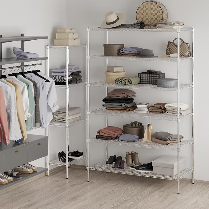 Regal Altair 24" Deep x 54" Wide x 86" Height Wire Shelving Kit | 6-Tier | NSF - Image 2